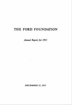 FF Anual Report 1951