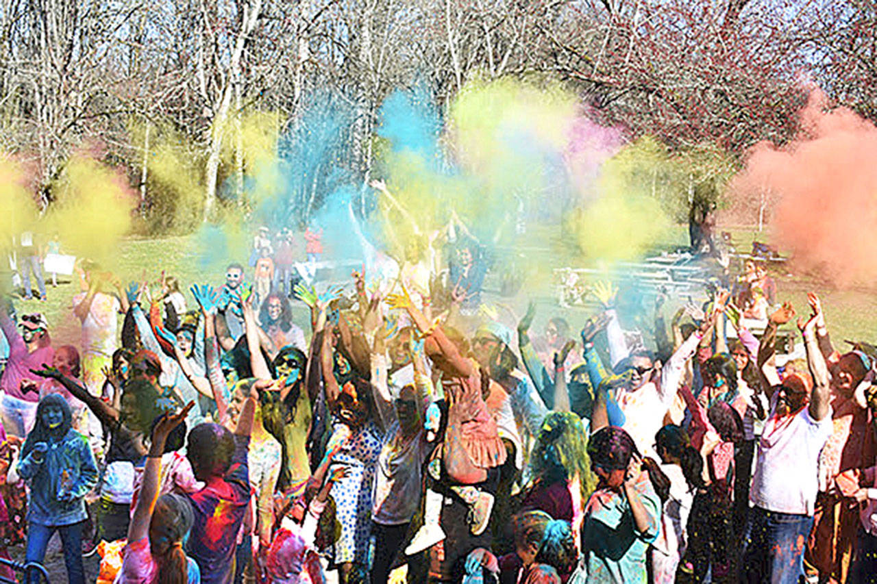 A previous Holi celebration at Lake Sammamish State Park in Issaquah. File photo