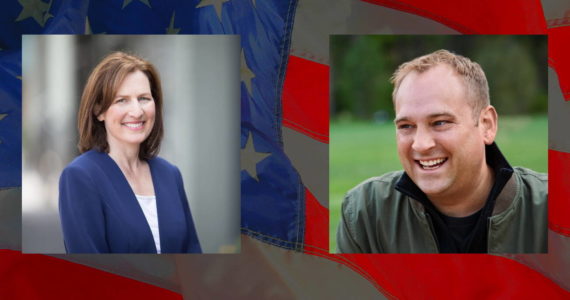 Kim Schrier (D) and Matt Larkin (R). Courtesy photos