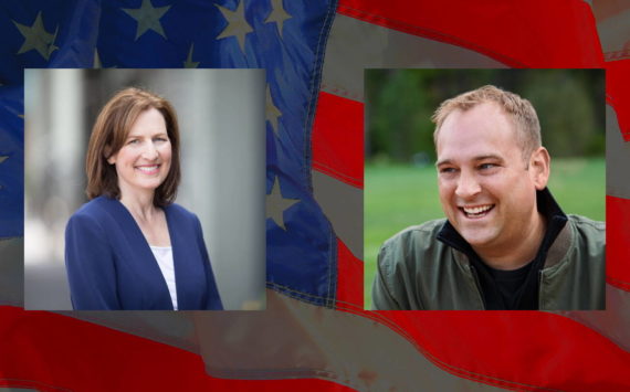 Kim Schrier (D) and Matt Larkin (R). Courtesy photos